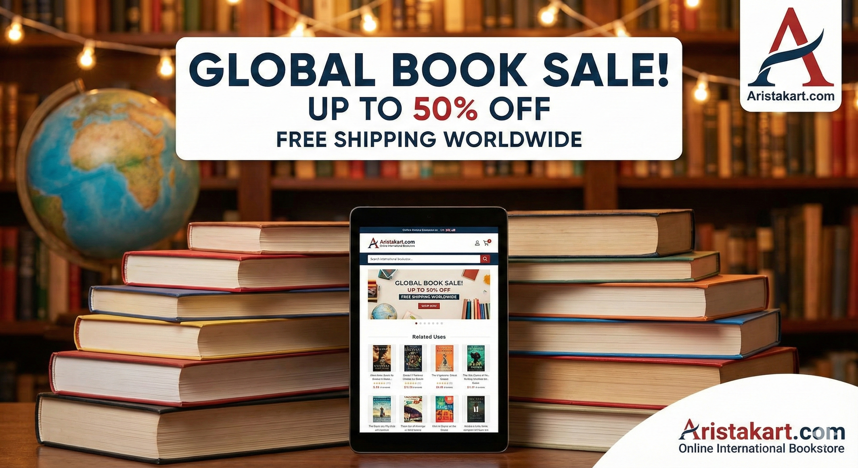 The Ultimate Global Book Sale: Up to 50% Off + Free Worldwide Shipping!