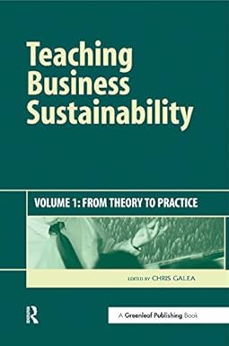 Teaching Business Sustainability: From Theory To Practice